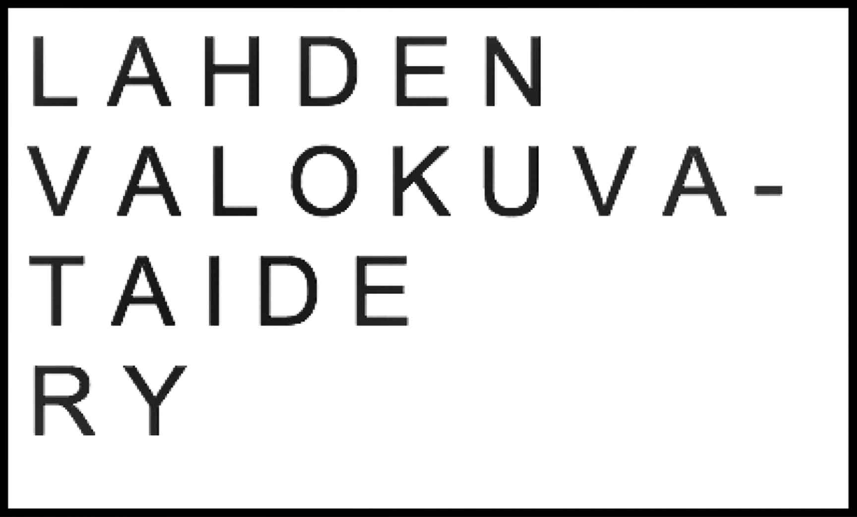 Lahden valokuvataide ry logo